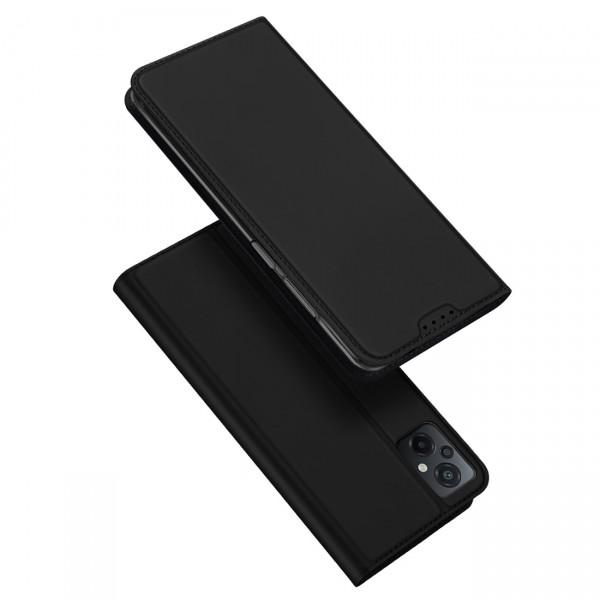 Dėklas Xiaomi Poco M5, atverčiamas į šoną, juodas, DUX DUCIS SKIN PRO