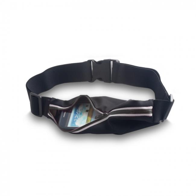 Universalus dėklas - diržas, segamas per juosmenį, juodas, atsparus vandeniui