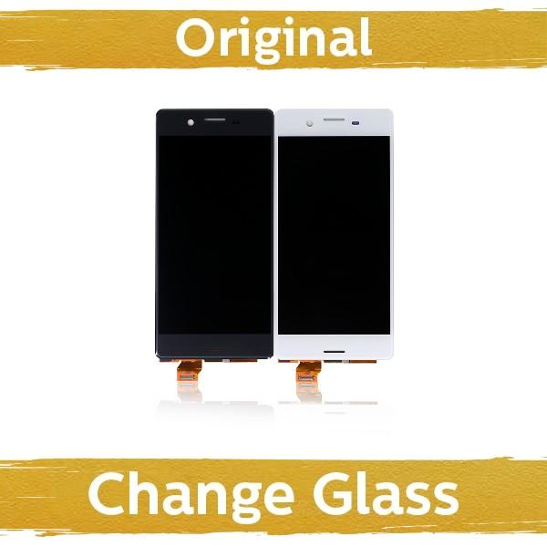 Ekranas su lietimui jautriu stikliuku Sony Xperia X Performance F8131, juodas, (originalus restauruotas)