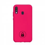 Dėklas Samsung Galaxy A50 A505 / A50s A507 / A30s A307, galinis iš silikono, rausvas (Dragon Fruit), SILICONE COVER (originalus įpakavimas)