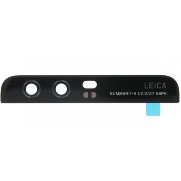 Galinės kameros stikliukas skirtas Huawei P10 galinės kameros stikliukas juodas