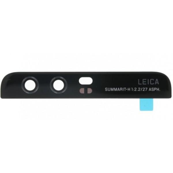 Galinės kameros stikliukas skirtas Huawei P10 galinės kameros stikliukas juodas