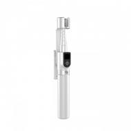 Asmenukių lazda (Selfie stick) su trikoju (Tripod), ilgis 1.1m, balta, su Bluetooth pulteliu, DUDAO F18W