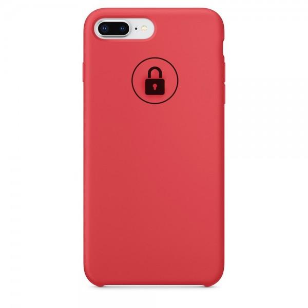 Dėklas Apple iPhone 7 Plus / 8 Plus, galinis iš silikono, rausvas (Raspberry), SILICONE CASE, su originaliu įpakavimu