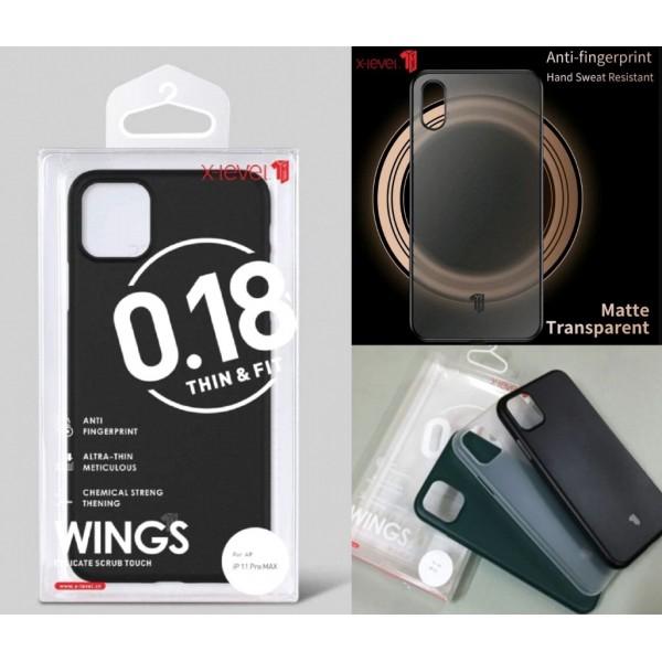 Dėklas Huawei Mate 20 Pro, galinis iš silikono, skaidrus matinis, X-LEVEL WINGS