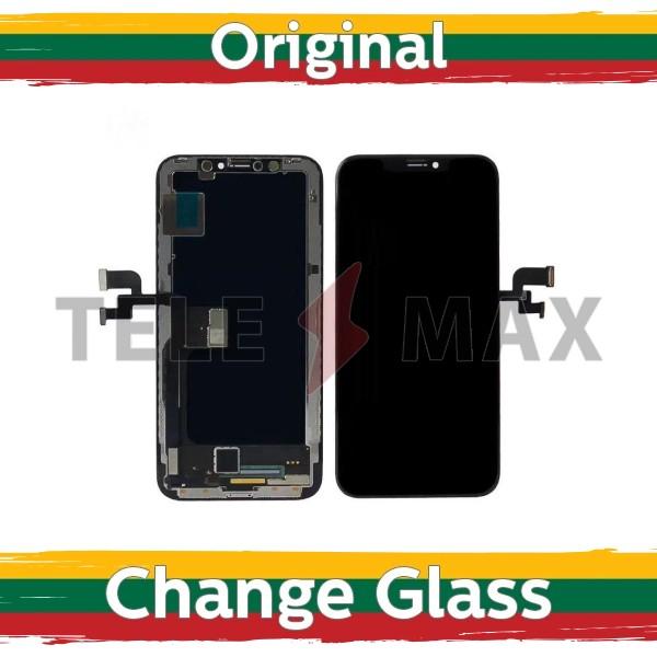 Ekranas su lietimui jautriu stikliuku Apple iPhone XS, juodas, (restauruotas LT)