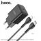 Buitinis kroviklis Type-C su Apple Lightning kabeliu, 20W, greitasis krovimas PD / QC 3.0, juodas, 1m, HOCO N27