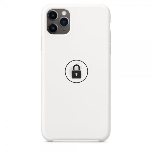 Dėklas Apple iPhone 11, galinis iš silikono, baltas (White), SILICONE CASE, su originaliu įpakavimu