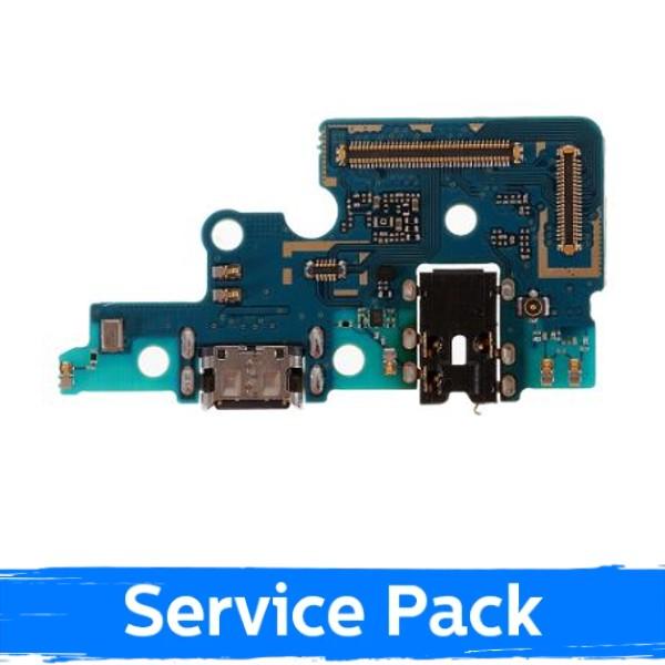 Krovimo lizdas skirtas Samsung A705 A70 2019 su lanksčiąja jungtimi / plata (Service Pack)