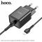 Buitinis kroviklis Type-C su Apple Lightning kabeliu, 20W, greitasis krovimas PD / QC 3.0, juodas, 1m, HOCO N27