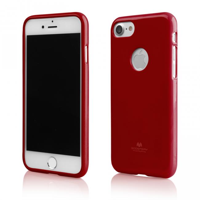 Dėklas Samsung Galaxy S6 edge G925, galinis iš silikono, raudonas, JELLY CASE