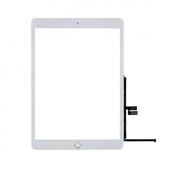 Lietimui jautrus stikliukas Apple iPad 10.2 2019 / 2020 (7th / 8th Gen.), baltas, su home mygtuku, (HQ2)