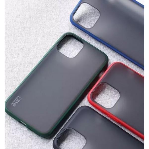 Dėklas Samsung Galaxy S20 G980 / S20 5G G981, galinis iš plastiko ir silikono, juodas žaliais kraštais, X-LEVEL BEETLE