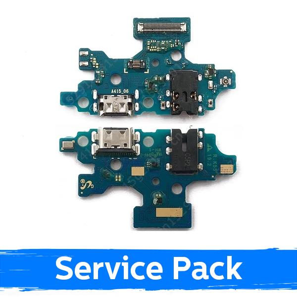 Krovimo lizdas skirtas Samsung A415 2020 A41 su lanksčiąja jungtimi / plata (Service Pack)