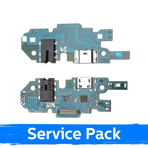 Krovimo lizdas skirtas Samsung A105 2019 A10 su lanksčiąja jungtimi / plata (Service Pack)