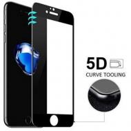 Apsauginis stikliukas Samsung Galaxy A31 A315, klijuojamas pilnu plotu, juodi kraštai, FULL GLUE 5D