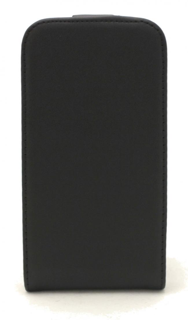 Dėklas Microsoft Lumia 532, atverčiamas į apačią, juodas, FLEXI PLUS