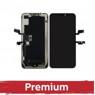 Ekranas su lietimui jautriu stikliuku Apple iPhone XS Max, juodas, (Hard OLED Premium)