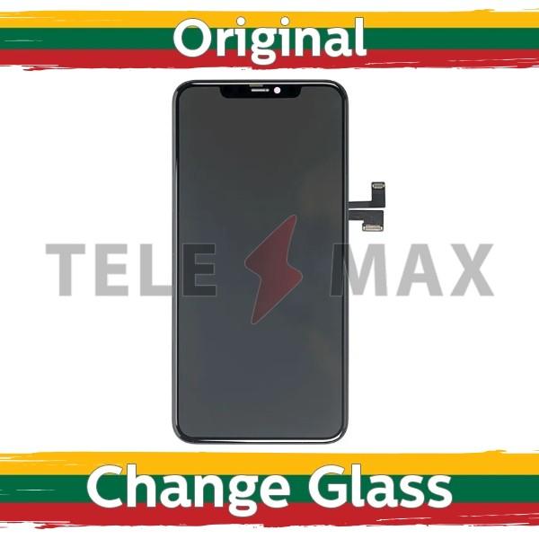 Ekranas su lietimui jautriu stikliuku Apple iPhone 11 Pro Max, juodas, (originalus restauruotas LT)