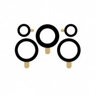 Galinės kameros stikliukas skirtas Samsung A525 A52 galinės kameros stikliukas (Komplektas 5vnt)