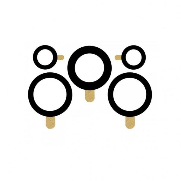 Galinės kameros stikliukas skirtas Samsung A525 A52 galinės kameros stikliukas (Komplektas 5vnt)