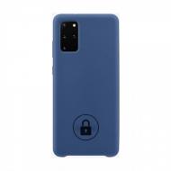Dėklas Samsung Galaxy S21+ 5G G996, galinis iš silikono, mėlynas (Navy Blue), SILICONE COVER, su originaliu įpakavimu