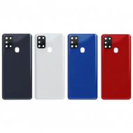Galinis dangtelis skirtas Samsung A217 A21s / Black / (su kameros stikliuku) HQ