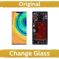 Ekranas skirtas Huawei Mate 30 Pro su rėmeliu / Black / (Atnaujintas: China)