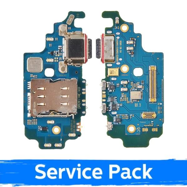 Krovimo lizdas skirtas Samsung G998 S21 Ultra su lanksčiąją jungtimi / plata (Service Pack)