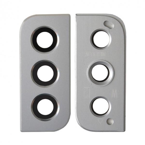 Galinės kameros stikliukas skirtas Samsung S901 S22 / S906 S22 Plus galinės kameros stikliukas / White /