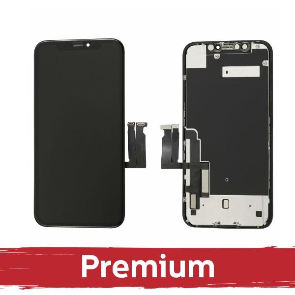 Ekranas su lietimui jautriu stikliuku Apple iPhone XR, juodas, (INCELL Premium)