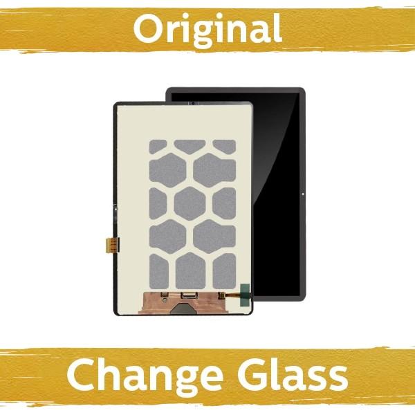 Planšetės ekranas su lietimui jautriu stikliuku Samsung Galaxy Tab S7 FE T733 / T736, juodas, (originalus restauruotas)
