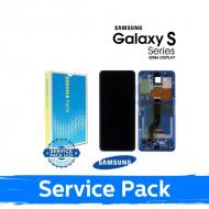 Ekranas skirtas Samsung G986 (G985) S20 Plus su rėmeliu / Aura Blue / (Service Pack)