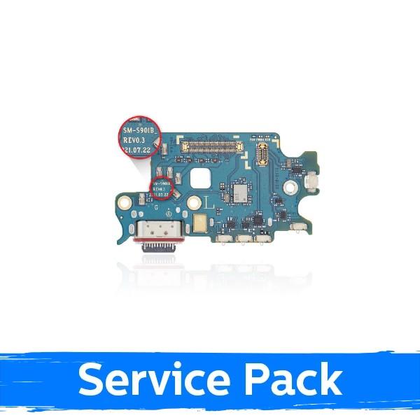 Krovimo lizdas su lanksčiąja jungtimi Samsung Galaxy S22 5G S901, su mikrofonu ir SIM lizdu, (Original Service Pack)