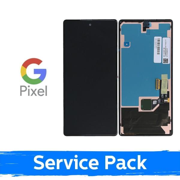 Ekranas su lietimui jautriu stikliuku Google Pixel 6, su juodu rėmeliu, (Original Service Pack)