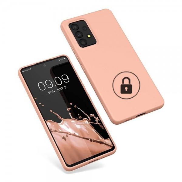Dėklas Samsung Galaxy S22+ 5G S906, galinis iš silikono, rausvas (Grapefruit), SILICONE COVER, su originaliu įpakavimu