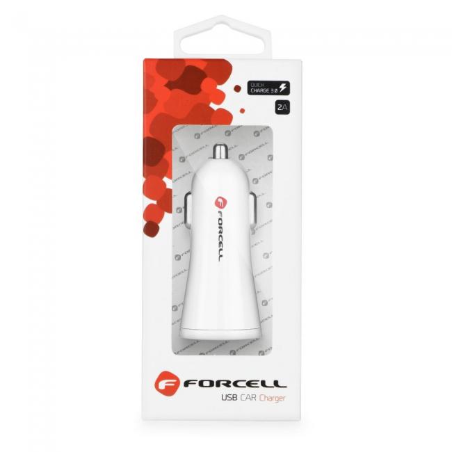 Automobilinis kroviklis USB, 2,4 A, FORCELL QUICK CHARGE