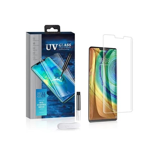 Apsauginis stikliukas Xiaomi 12 Pro / 13 Pro, klijuojamas pilnu plotu ultravioletiniais klijais, PREMIUM UV GLUE 5D