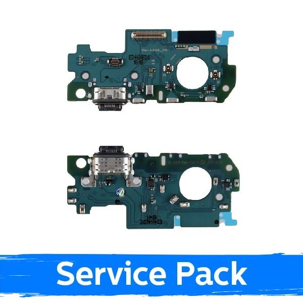 Krovimo lizdas skirtas Samsung A346 A34 su lanksčiąją jungtimi / plata (Service Pack)