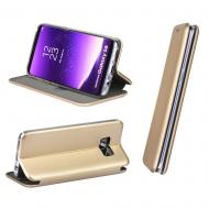 Dėklas Samsung Galaxy A20 A205 / A30 A305, atverčiamas į šoną, auksinis, BOOK ELEGANCE