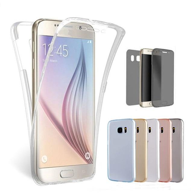 Galiniai dangteliai, Silikoniniai 360 TPU 0,3mm, Huawei P9 lite, Pilnai apsaugantis telefoną ir LCD, iš dviejų dalių, 0.3 mm silikonas