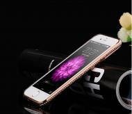 Galiniai dangteliai, Silikoniniai 3D Side, Diamond Huawei P8, gold