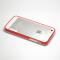 Dėklas Apple iPhone 5 / 5S, bamperis, baltas su raudona, NEW BUMPER