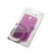 Dėklas Samsung I9500 / I9505 Galaxy S4, galinis iš plastiko, permatomas rožinis su balta, SNAP ON PREMIUM