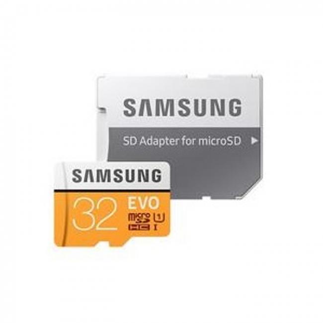 Atminties kortelė MicroSDHC 32 GB, 10 klasė, UHS-1, su SD adapteriu, SAMSUNG EVO