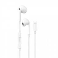 Laidinės ausinės į ausis su Apple Lightning jungtimi, baltos, DUDAO X14PROL, (pirmą kartą reikia sujungti per Bluetooth)