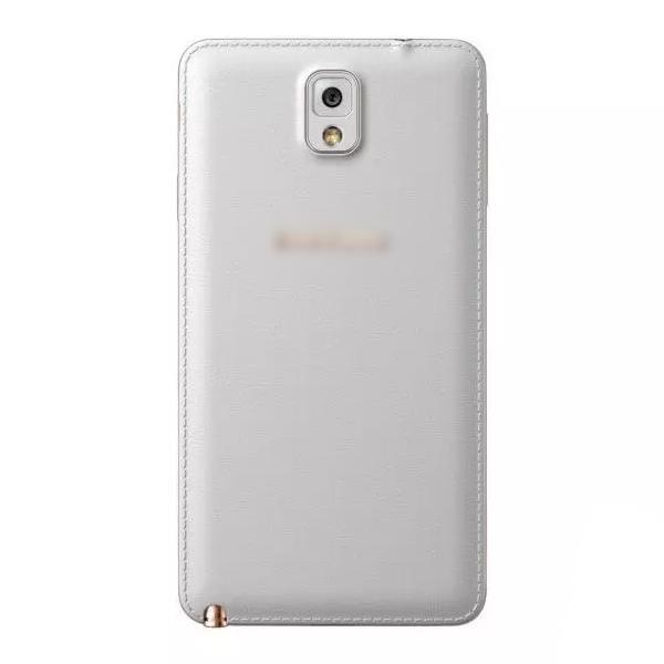 Galinis dangtelis skirtas Samsung N9005 Note 3 baltas odinis HQ