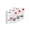 Kabelis USB - Apple Lightning, 1m, raudonas, silikoninis, metaliniai antgaliai, EXTRA DIGITAL