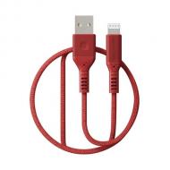 Premium MFI sertifikuotas kabelis USB A - Lightning (raudonas, 1.2m)