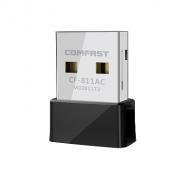 Kompiuterio USB Wi-Fi adapteris COMFAST CF-811AC, 650Mbps, 2.4GHz ir 5GHz, itin mažas